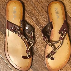 MIA Braided Sandals.